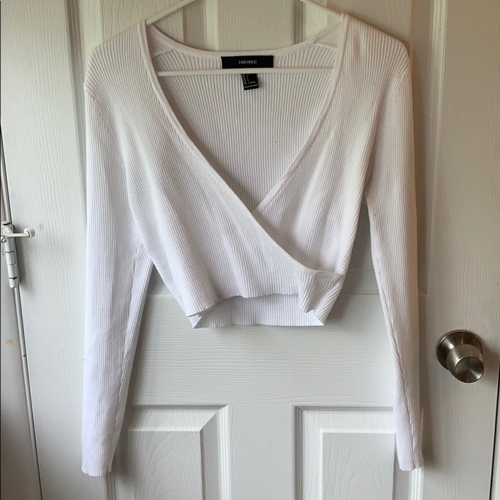 Forever 21 Ribbed Crop Tee